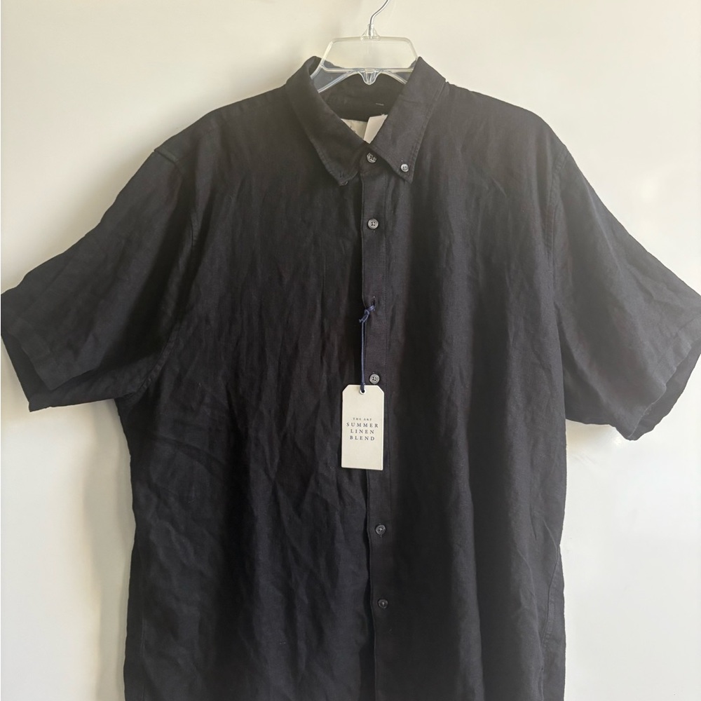 NWT Abercrombie & Fitch Dark Gray Casual Button Down Shirt